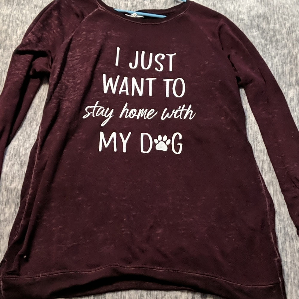 🍀2 for $30🍀 I just want to stay home with my dog